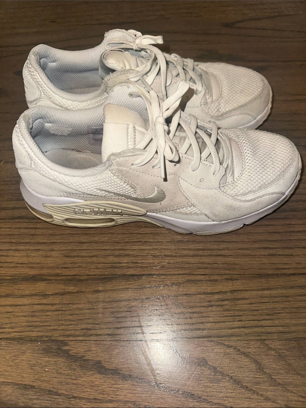 Nike White Low-Top Mesh Sneakers